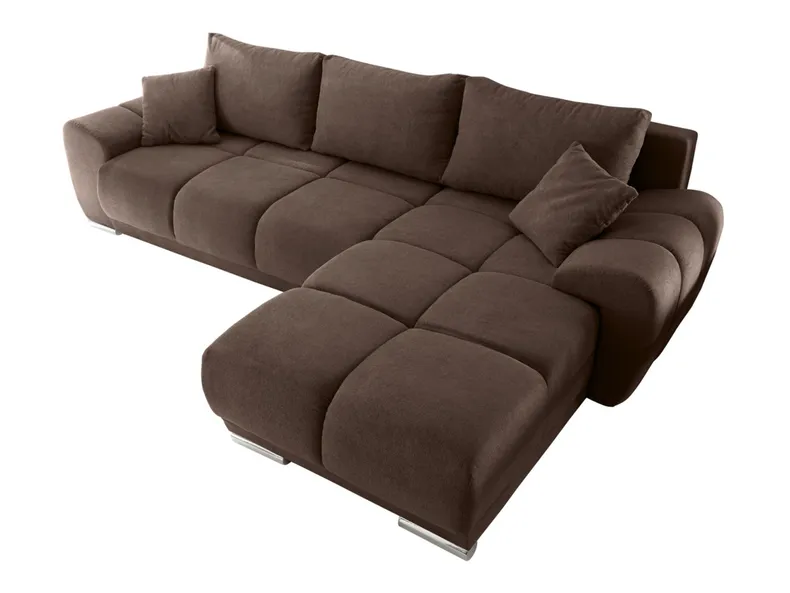 BRW Универсальный угловой диван Noti со спальной функцией и ящиком для хранения велюр коричневый NA-NOTI-LX.3DL.URC-G2_BD5554 фото №1