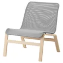 IKEA NOLMYRA НОЛЬМИРА, кресло, березовый шпон / серый 102.335.32 фото thumb №1