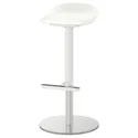 IKEA JANINGE ЯНІНГЕ, барний стілець, білий, 76 см 702.460.89 фото thumb №1