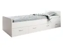 BRW Каркас кровати Boro 90x200 с 3 ящиками белый, белый LOZ3S/90A-BI фото thumb №1