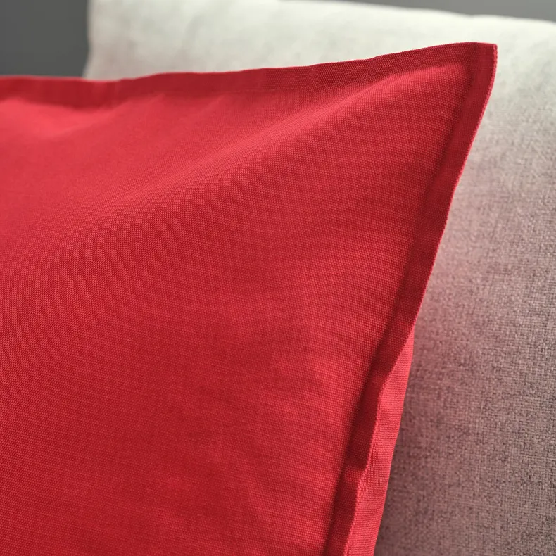 IKEA GURLI ГУРЛІ, чохол на подушку, червоний, 50x50 см 702.811.48 фото №3
