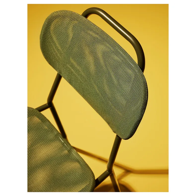 IKEA ENSHOLM ЕНСХОЛЬМ, стілець, зелений вуличний 105.437.37 фото №3