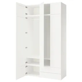 IKEA PLATSA, комбинированный гардероб, Белый/Саннидальный белый, 140x57x261 см 595.858.96 фото