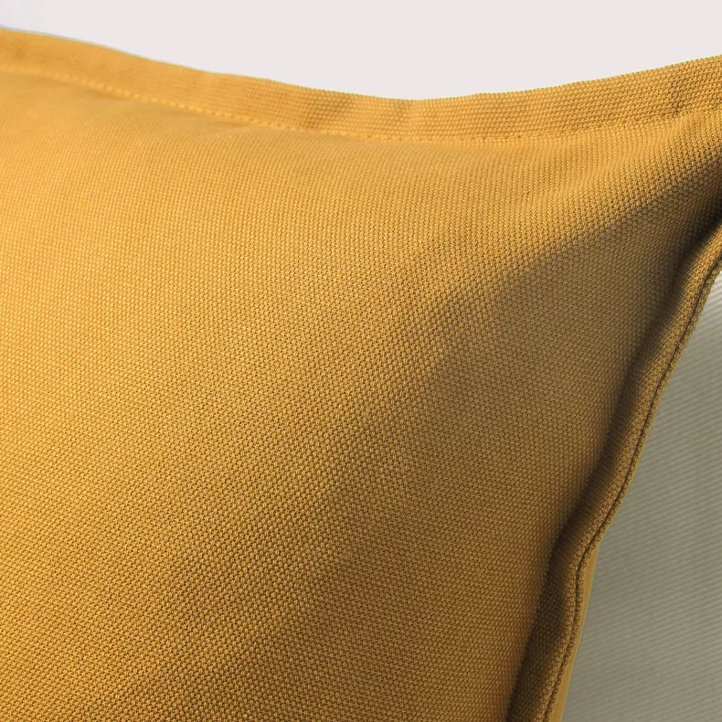 IKEA GURLI ГУРЛИ, чехол на подушку, золотисто-жёлтый, 50x50 см 203.958.21 фото №7