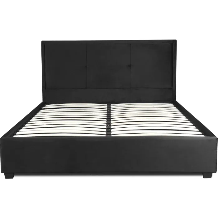 Ліжко двоспальне MEBEL ELITE ANDRE,160x200 см, Чорний фото №1