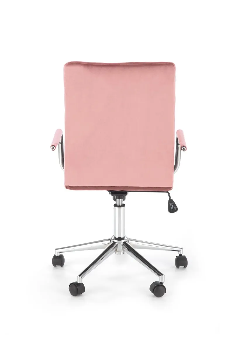 Крісло комп'ютерне офісне обертове HALMAR GONZO 4, рожевий оксамит фото №6