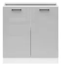 BRW Базовый шкаф для кухни Junona Line 80 см светло-серый глянец, светло-серый глянец D2D/80/82_BBL-BI/JSZP фото thumb №1
