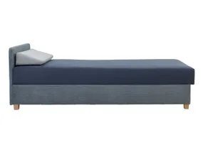 BRW Односпальний диван-ліжко Tito велюр синій TA-TITO-LBK-G2_BA996F фото
