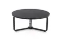 Журнальний стіл круглий HALMAR ANTICA 80x80 см, стільниця - чорний мармур, каркас - чорний фото thumb №6