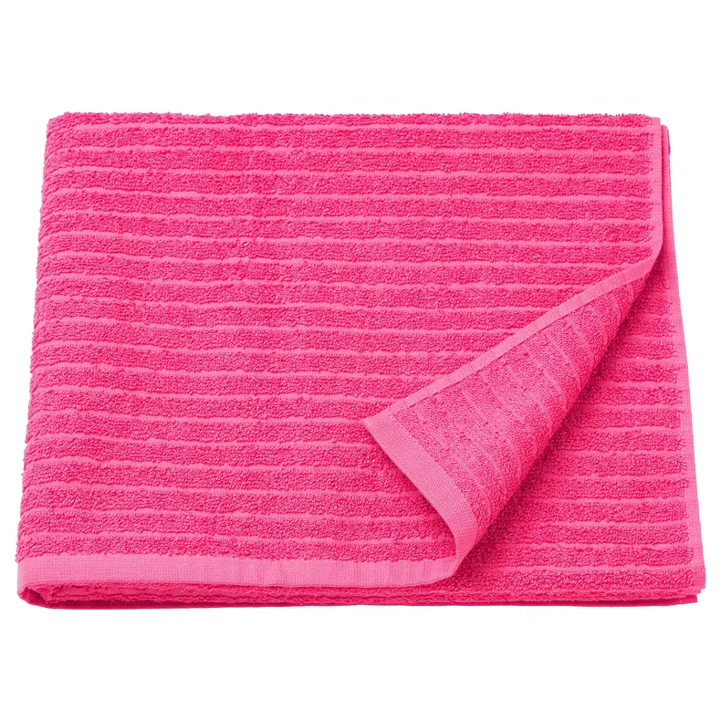 IKEA VÅGSJÖN ВОГШЕН, банний рушник, яскраво-рожевий, 70x140 см 505.710.83 фото №1