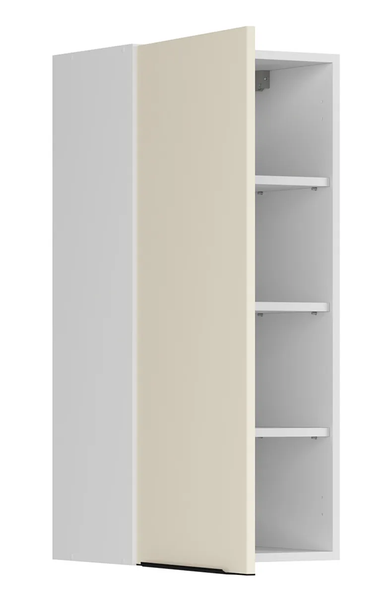 BRW Верхний кухонный шкаф Sole L6 45 см левый магнолия жемчуг, альпийский белый/жемчуг магнолии FM_G_45/95_L-BAL/MAPE фото №3