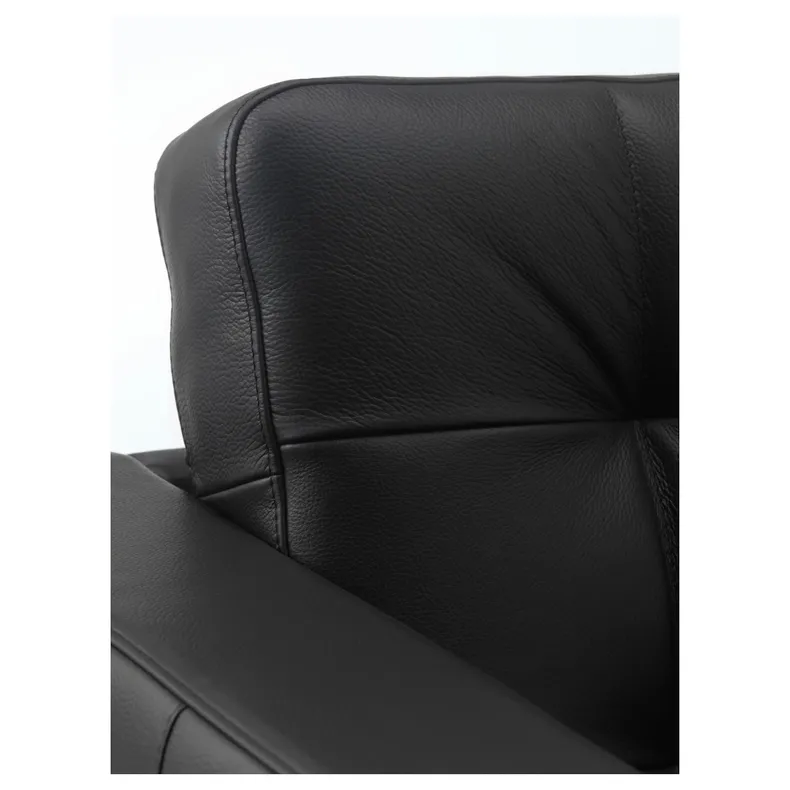 IKEA LANDSKRONA ЛАНДСКРУНА, крісло, Grann / Bomstad чорний / металлик 490.317.74 фото №5
