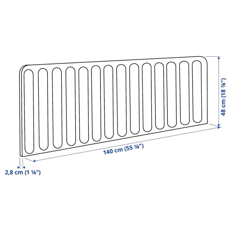 IKEA EILIF ЭЙЛИФ, экран д / письменного стола, тёмно-серый, 140x48 см 804.710.63 фото №6