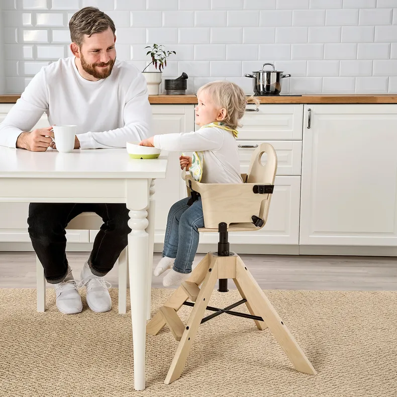 IKEA GRÅVAL ГРОВАЛЬ, детский / высокий стул+столешницей, береза 893.366.74 фото №3