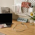 IKEA RUNDHULT РУНДХУЛЬТ, кабель USB-C–USB-C, Чорний/білий, 1,5 м/100 Вт 205.811.06 фото thumb №5