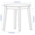 IKEA NACKANÄS НАККАНЭС, стол, акация, 80 см 605.181.08 фото thumb №7