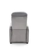 Кресло реклайнер мягкое раскладное HALMAR FELIPE 2, серый фото thumb №4