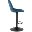 Барный стул бархатный MEBEL ELITE ARCOS 2 Velvet, темно-синий фото thumb №8