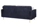 BRW Трехместный диван-кровать Leto с контейнерным пледом синий, Rosario 465 Navy/Rosario 453 Grey WE-LETO-G1_B93D7F фото thumb №3