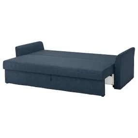 IKEA HOLMSUND ХОЛЬМСУНД, 3-місний диван-ліжко, КІЛАНДА темно-синій 095.169.28 фото