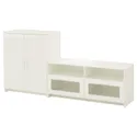 IKEA BRIMNES БРИМНЭС, шкаф для ТВ, комбинация, белый, 200x41x95 см 591.843.37 фото thumb №1