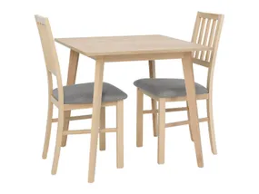 BRW Комплект: Стол обеденный и стулья (2 шт) BRW ASTI 80x76x75 см, дуб сонома/серый ASTI_STO_2KRS-TX069 фото