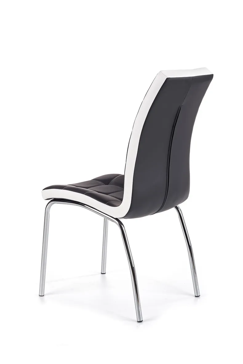 Кухонний стілець HALMAR K186 чорно-білий фото №3