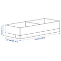 IKEA STUK СТУК, коробка з відділеннями, білий, 20x51x10 см 604.744.30 фото thumb №8