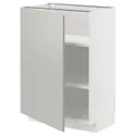 IKEA METOD МЕТОД, напольный шкаф с полками, белый / светло-серый, 60x37 см 095.384.02 фото thumb №1