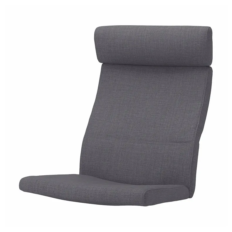 IKEA POÄNG ПОЕНГ, подушка для крісла, СКІФТЕБУ темно-сірий 904.928.47 фото №1