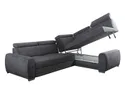 BRW Правосторонній кутовий диван-ліжко оксамитовий BRW MOON, з ящиком для зберігання, сірий NA-MOON-5XZAGL_P-G1_B846A4 фото thumb №2