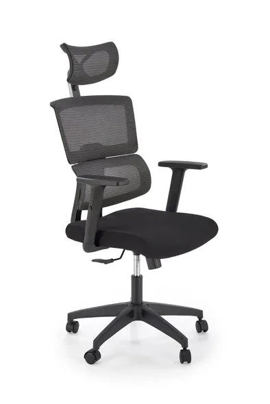Крісло комп'ютерне офісне обертове HALMAR PABLO, сірий / чорний фото №1