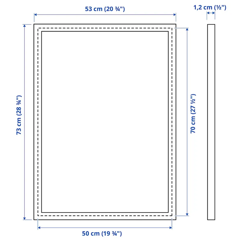 IKEA FISKBO ФІСКБУ, рамка, білий, 50x70 см 603.003.74 фото №5