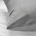 IKEA NONNEA НОННЕА, наволочка подушки для тіла, світло-сірий, 40x140 см 005.396.65 фото thumb №2