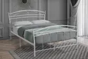 Кровать полуторная металлическая SIGNAL SIENA, белый, 120x200 см фото thumb №4