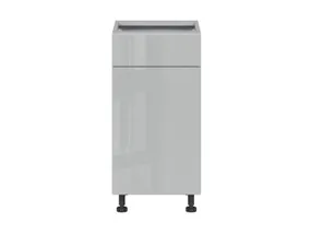 BRW Top Line кухонный базовый шкаф 40 см правый с ящиком серый глянцевый, серый гранола/серый глянец TV_D1S_40/82_P/SMB-SZG/SP фото