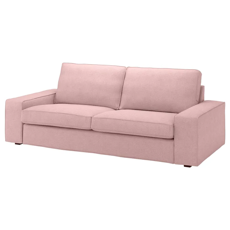 IKEA KIVIK КІВІК, 3-місний диван, Гарматний світло-рожевий 294.847.66 фото №1