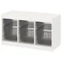 IKEA TROFAST ТРУФАСТ, комбінація для зберіган +контейнери, білий/темно-сірий, 99x44x56 см 294.798.35 фото