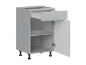 BRW Top Line кухонный базовый шкаф 50 см правый с ящиком серый глянцевый, серый гранола/серый глянец TV_D1S_50/82_P/SMB-SZG/SP фото thumb №3