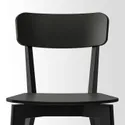 IKEA SKANSNÄS СКАНСНЭС / LISABO ЛИСАБО, стол и 4 стула, шпон светлого бука / черный, 150 / 205 см 095.615.67 фото thumb №3