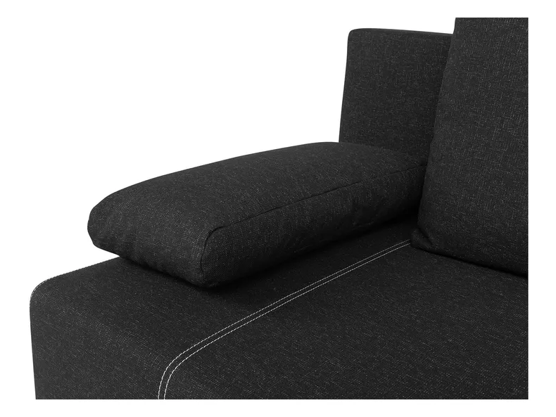 BRW Тримісний диван розкладний BRW STREET IV LUX 3DL з ящиком для зберігання, чорний SO3-STREET_IV-LX_3DL-G2_B39172 фото №7