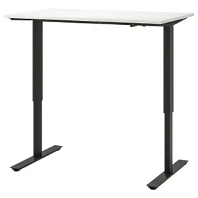 IKEA TROTTEN ТРОТТЕН, стіл регульований, білий/антрацит, 120x70 см 394.295.81 фото