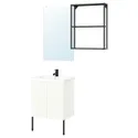 IKEA ENHET ЕНХЕТ, ванна, антрацит / білий, 64x43x87 см 395.476.74 фото thumb №1