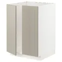 IKEA METOD МЕТОД, напольный шкаф для мойки+2 двери, белый / Стенсунд бежевый, 60x60 см 894.587.93 фото thumb №1