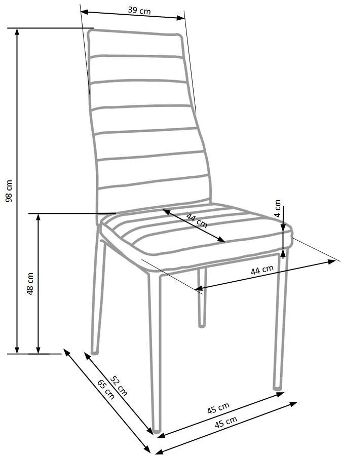Кухонный стул HALMAR K292 серый фото №9