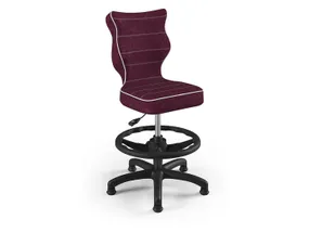 BRW Дитячий стілець з підставкою для ніг фіолетовий, розмір 4 OBR_PETIT_CZARNY_ROZM.4_WK+P_VISTO_7 фото