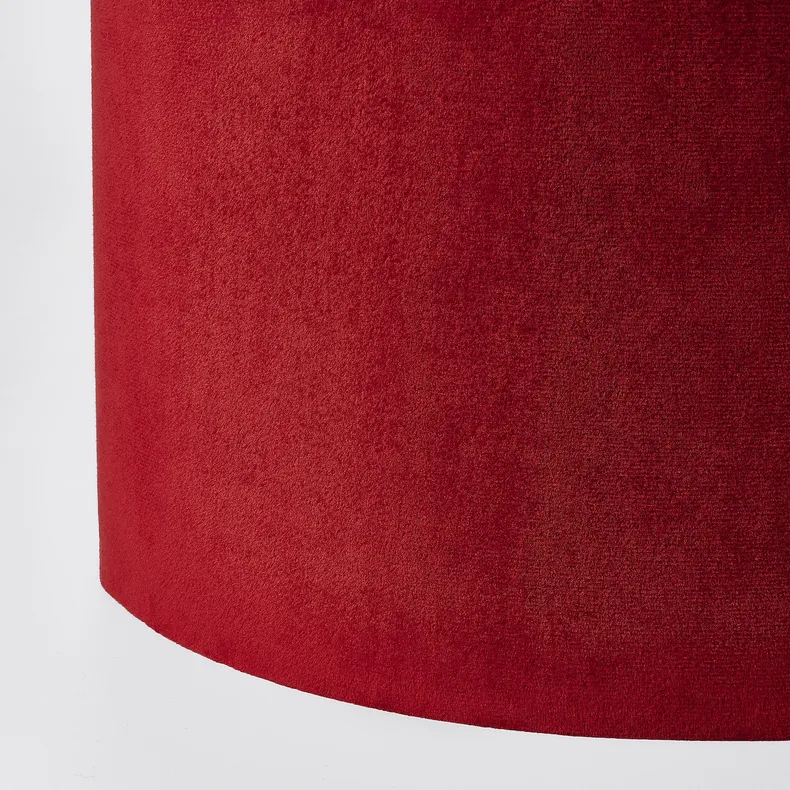 IKEA MOLNSKIKT МОЛНСКІКТ, абажур, темно-червоний оксамит, 33 см 305.752.04 фото №4