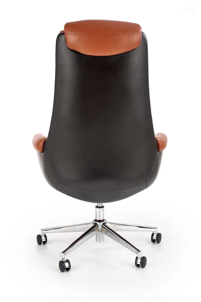 Крісло комп'ютерне, офісне обертове HALMAR CALVANO : темно-коричневий / світло-коричневий фото №3