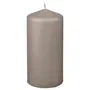 IKEA DAGLIGEN ДАГЛІГЕН, неароматична формова свічка, темний сіро-бежевий, 14 см 105.517.13 фото
