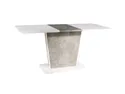 Стіл кухонний SIGNAL CALIPSO IN, білий матовий / ефект бетону, 68x110 фото thumb №1